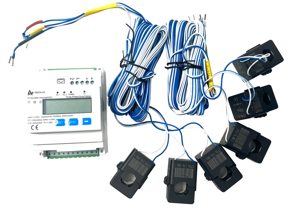 DTSU666 meter - 6 CT-clamps